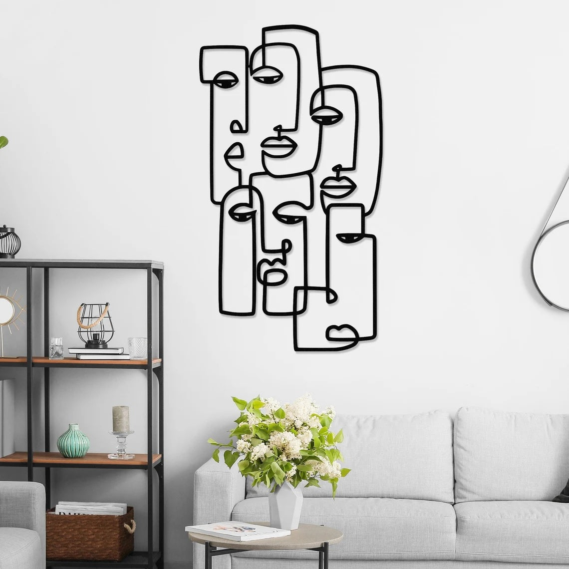 Picasso Face Wall Art Decor, Metal Wall Art - Etgshop LLC