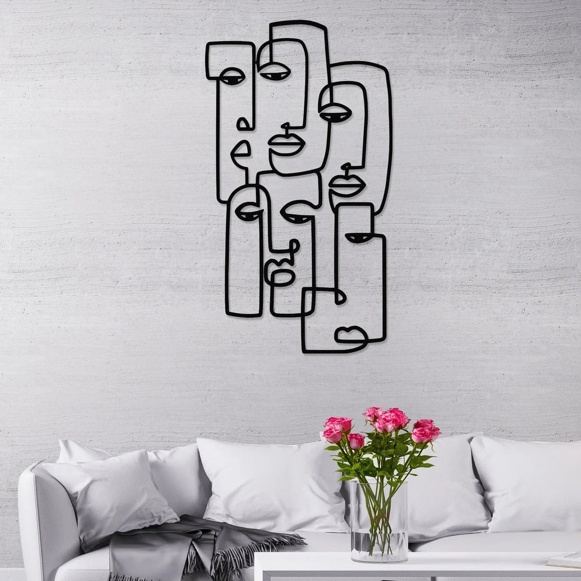 Picasso Face Wall Art Decor, Metal Wall Art - Etgshop LLC