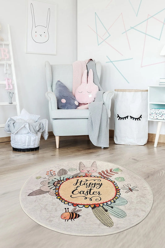 Baby Rabbit Decoratif Round Bath Rug Area Rug Round Rug - Etgshop LLC