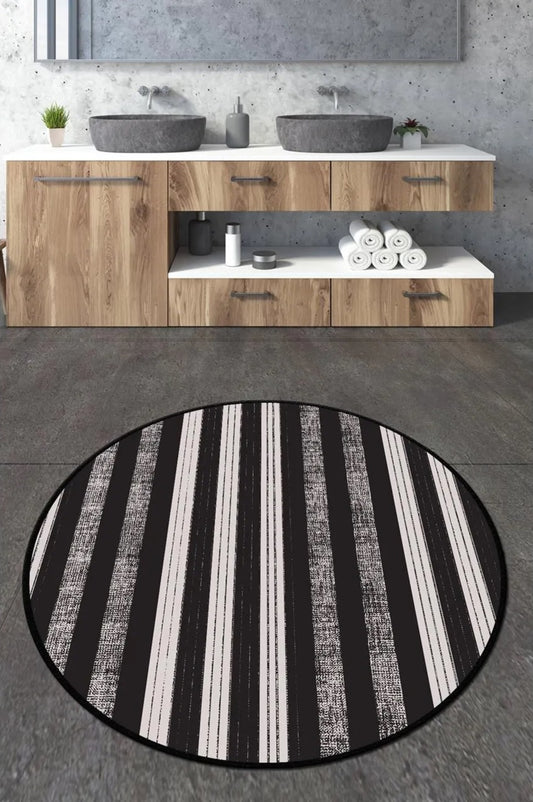 Barcode Decoratif Round Bath Rug Area Rug Round Rug - Etgshop LLC