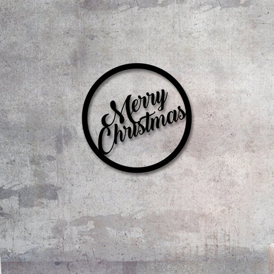 Merry Christmas Metal Sign, Christmas Wall Decor - Etgshop LLC