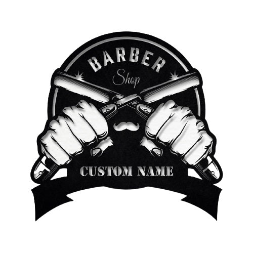 Barber Shop Custom Metal Wall Decor Customized