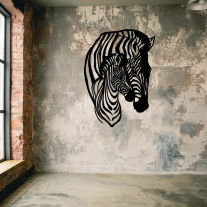 Zebra Metal Wall Art - Etgshop LLC