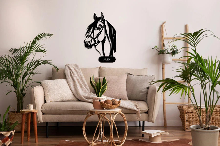 Personalized Horse Metal Wall Art Customized