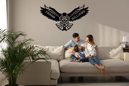 Personalized Eagle Metal Wall Art Customized