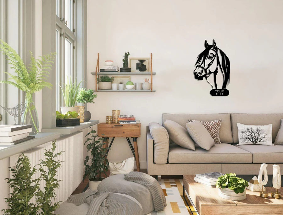 Personalized Horse Metal Wall Art Customized