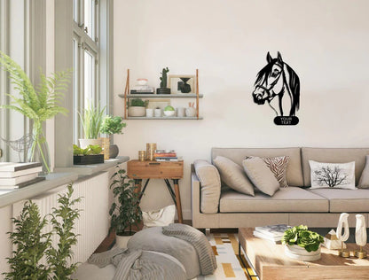 Personalized Horse Metal Wall Art Customized