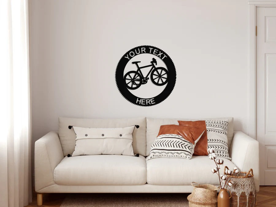 Personalized Bike Metal Wall Art