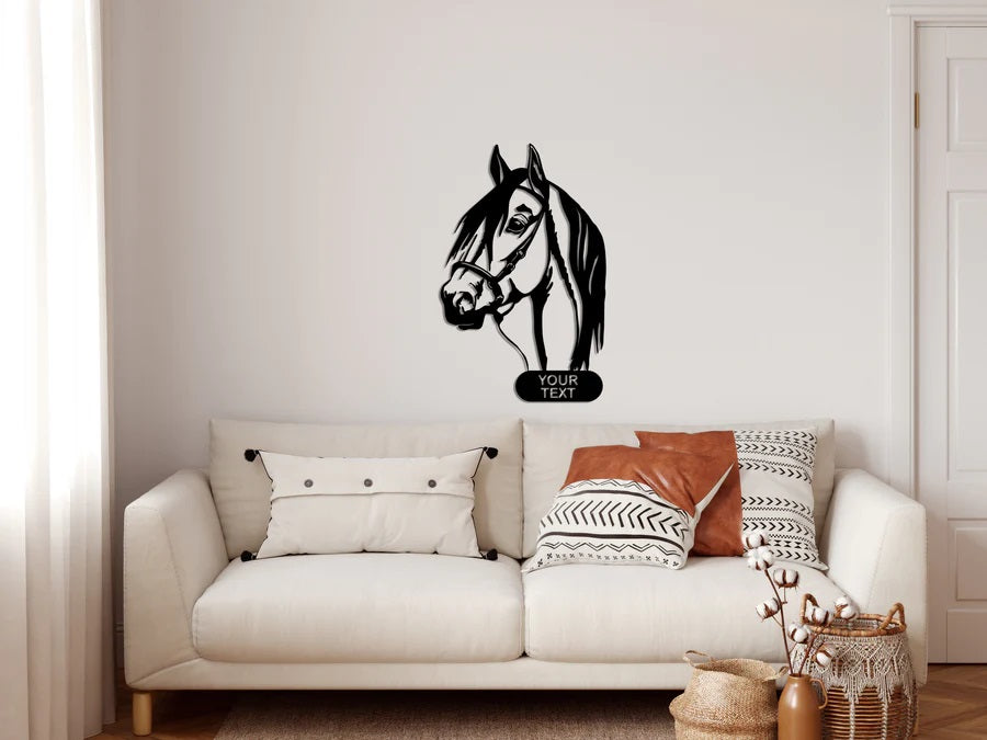 Personalized Horse Metal Wall Art Customized