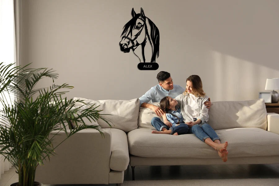 Personalized Horse Metal Wall Art Customized