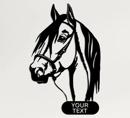 Personalized Horse Metal Wall Art Customized