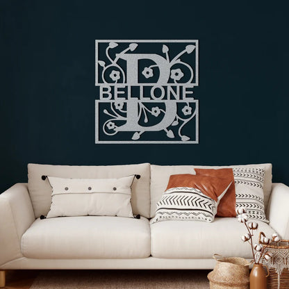 Personalized Bellone Metal Wall Art Customized