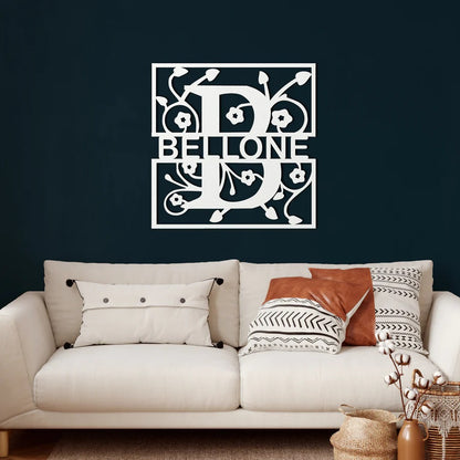 Personalized Bellone Metal Wall Art Customized