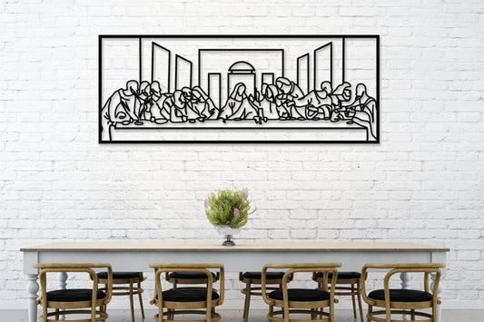 Jesus Last Supper Metal Wall Art by Leonardo Da Vinci Artwork - Etgshop LLC