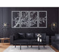 Tree of Life 4 Panels Metal Tree Wall Art - Etgshop LLC