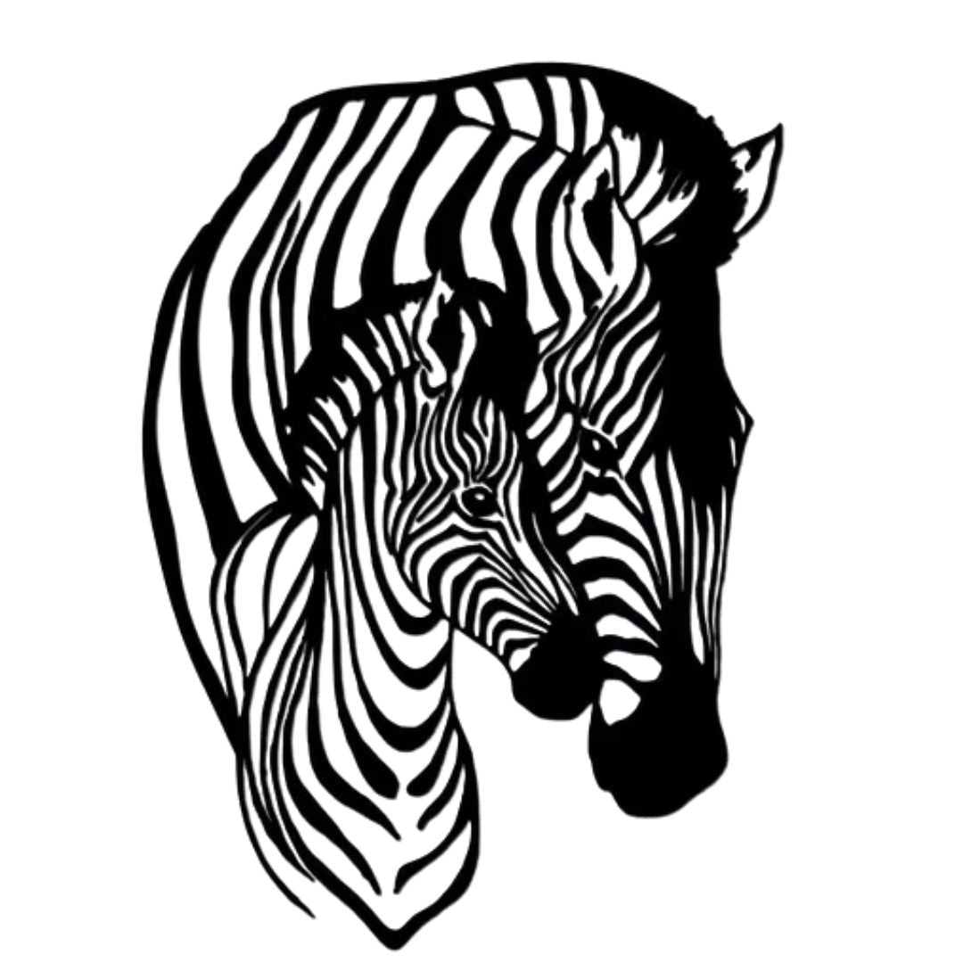 Zebra Metal Wall Art - Etgshop LLC