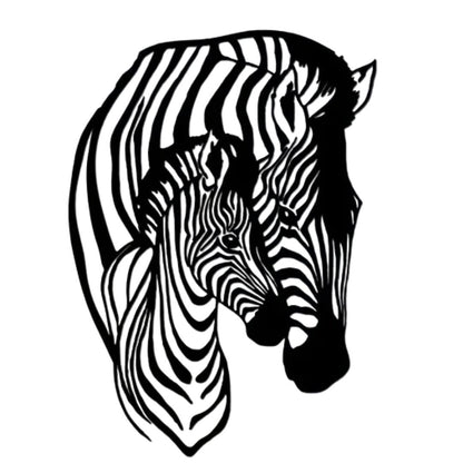 Zebra Metal Wall Art - Etgshop LLC